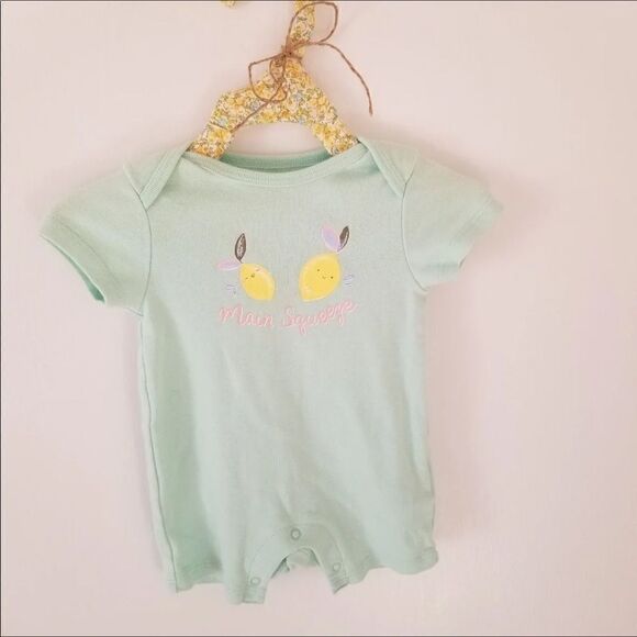 Mint green Lemon romper 5 for $25 - Picture 2 of 6